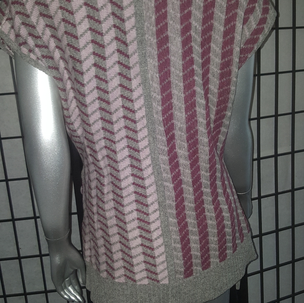 Anthropologie by SPARROW Striped Sweater Vest Sz L - Picture 4 of 7